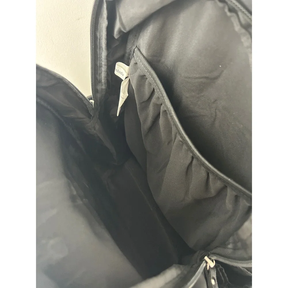 Eastsport Limited Black Polyester Backpack Multi Pocket School Bag 11160W0